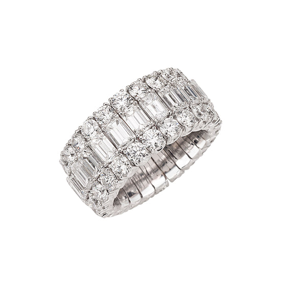 Picchiotti Xpandable™ 15.65CT Three Row Mixed Cut Eternity Ring