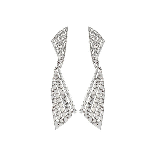 Etho Maria Diamond Reflexion White Gold Stud Earrings