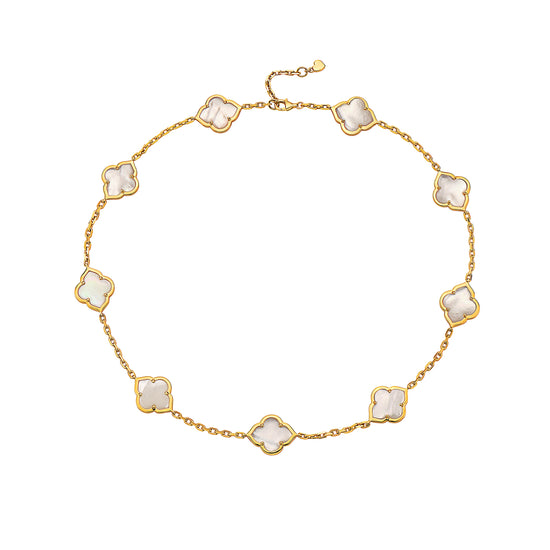 Charles Krypell 9 Les Fleurs Mother of Pearl Necklace