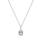 Charles Krypell Aquamarine and Sapphire Interchangeable Pendant