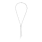 White Diamond Lariat Necklace