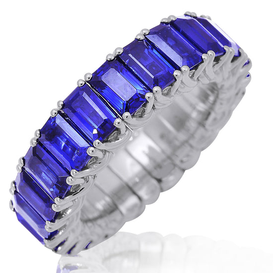 Picchiotti Xpandable™ 8.88CT Sapphire Octagon Cut Eternity Ring