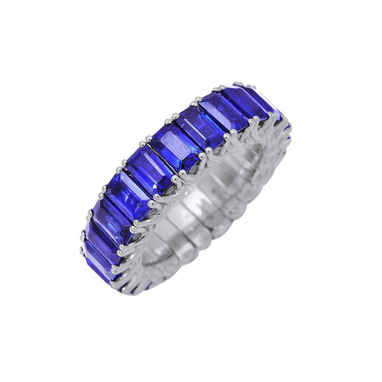 Picchiotti Xpandable™ 8.88CT Sapphire Octagon Cut Eternity Ring