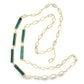 Etho Maria Green Amethyst and Emerald Necklace