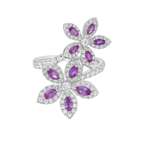 Charles Krypell Double Flower Ring