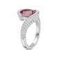 Charles Krypell Semi Bezel Pavé Aquamarine Ring