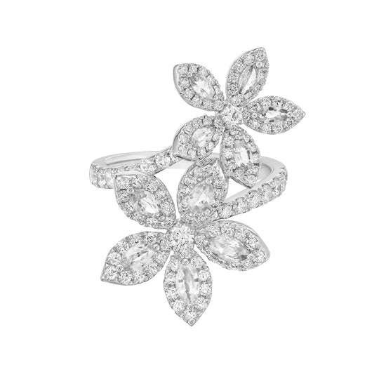 Charles Krypell Double Flower Ring