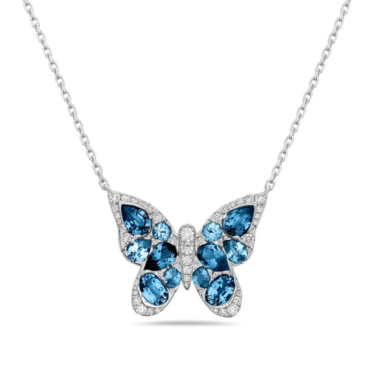 Mosaic Butterfly Necklace