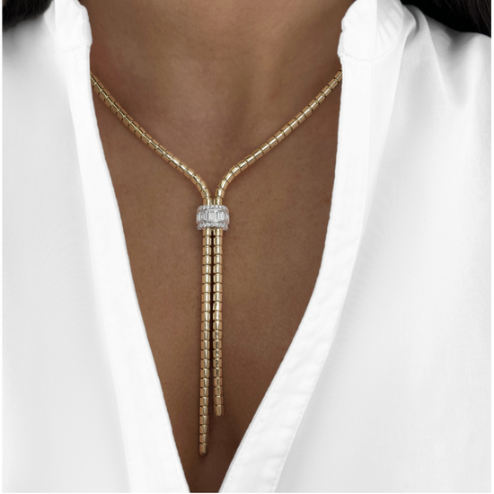 Gold Tube Lariat 17"