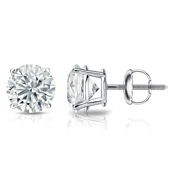 4CT Diamond Stud Earrings