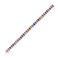 Charles Krypell Multicolor Sapphire Overlap Bracelet