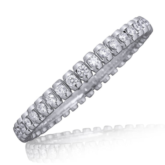 Picchiotti Xpandable™ 11.97CT Round Cut Diamond Tennis Bracelet
