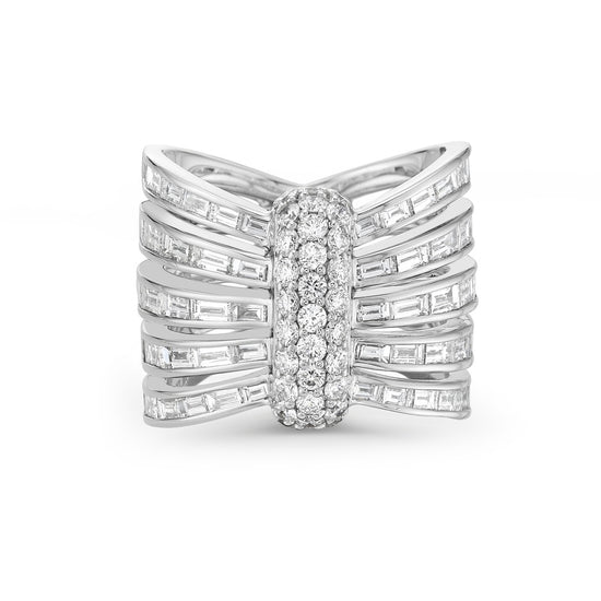 Charles Krypell Diamond Corset Ring