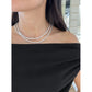 Diamond Double Drape Necklace