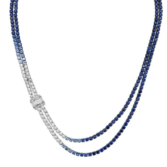 Ombre Double Drape Necklace