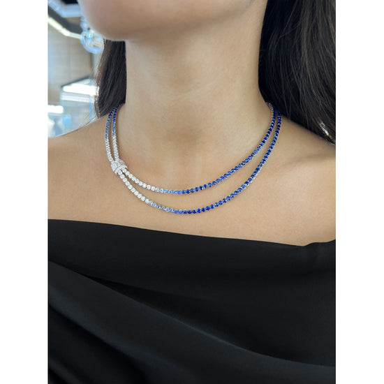 Ombre Double Drape Necklace
