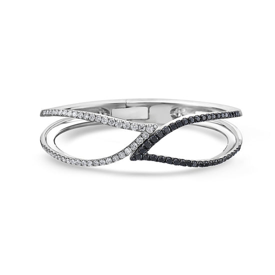 Charles Krypell Double Leaf Diamond Cuff