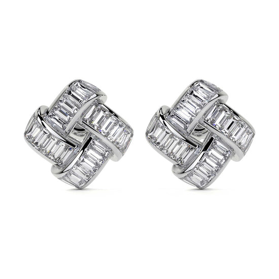 Charles Krypell Signature Basket Weave Earrings (Small Version)