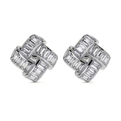 Charles Krypell Signature Basket Weave Earrings (Small Version)