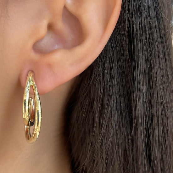 Charles Krypell Intertwining Double Hoop