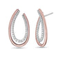 Charles Krypell Gold and Diamond Arch Earrings