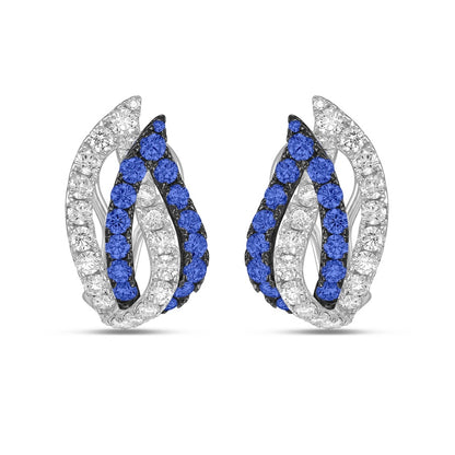 Charles Krypell Double Leaf Huggie