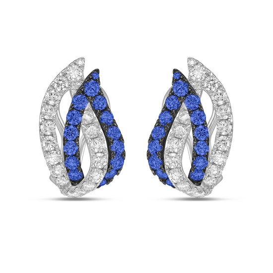 Charles Krypell Double Leaf Huggie