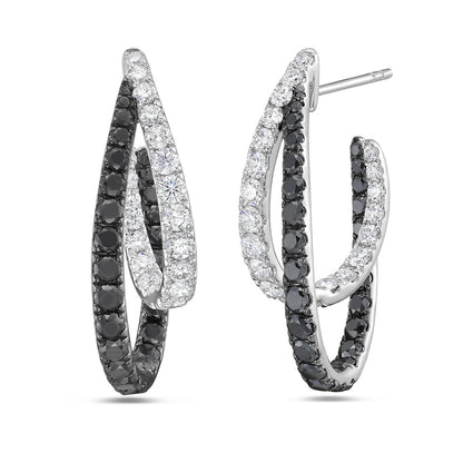 Charles Krypell Intertwining Double Hoop