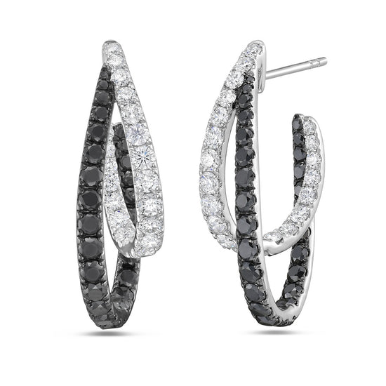 Charles Krypell Intertwining Double Hoop