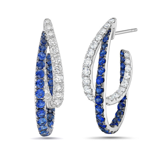 Charles Krypell Intertwining Double Hoop