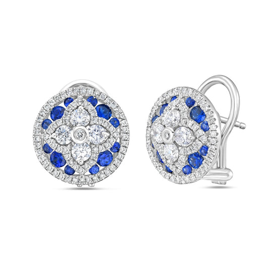 Charles Krypell Compas Clover Studs