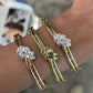 Charles Krypell Gold and Diamond Knot Bangle
