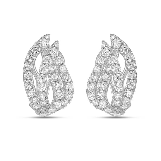 Charles Krypell Double Leaf Huggie