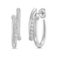 Charles Krypell Diamond Clutch Hoops