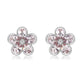 Charles Krypell Semi Bezel Aquamarine Flower Studs