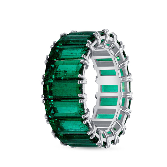 Emerald Baguette Band