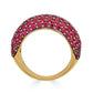 Small Dome Ring in Ruby
