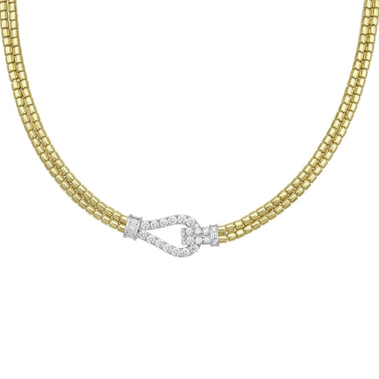 Gold and Diamond Lasso Necklace