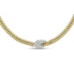 Gold and Diamond Knot Necklace
