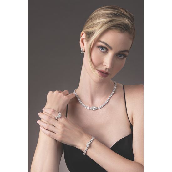 Charles Krypell Diamond Knot Ring