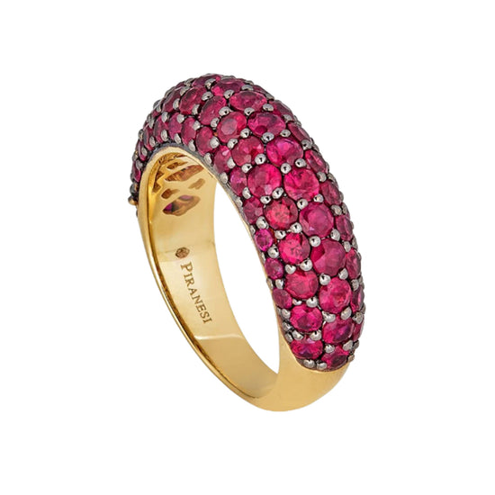 Piranesi Small Dome Ring in Ruby