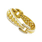 Etho Maria Hand-Carved Ceramic & Diamond Accent Cabouchon Bangle Bracelet