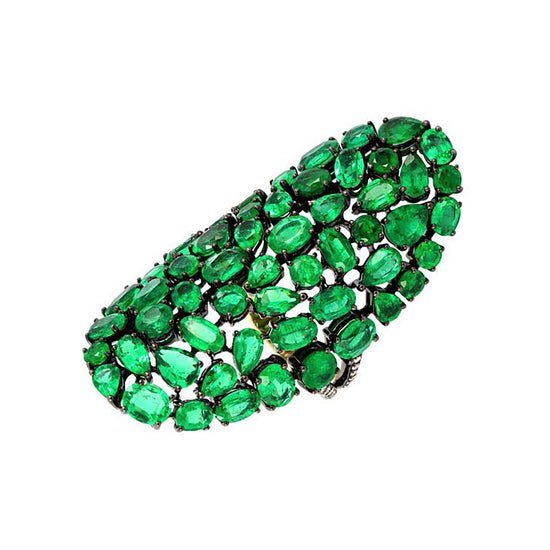 Etho Maria Multishape Emerald Diamond Vibrant Ring