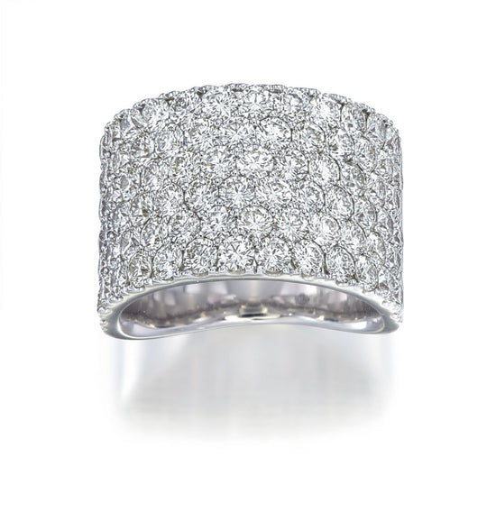 Diamond Comfort 6 Row Ring