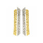 Etho Maria Diamond Reflexion Two Tone Dangling Earrings