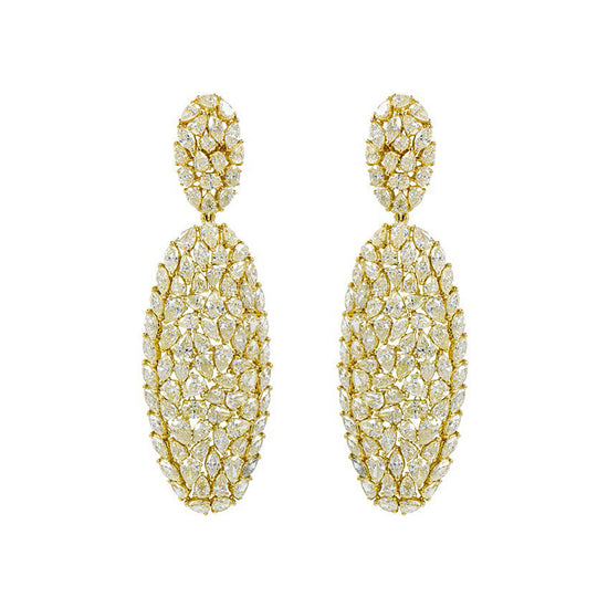 Etho Maria Yellow Diamond Vibrant Drop Earrings