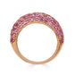 Piranesi Small Dome Ring in Pink Sapphire