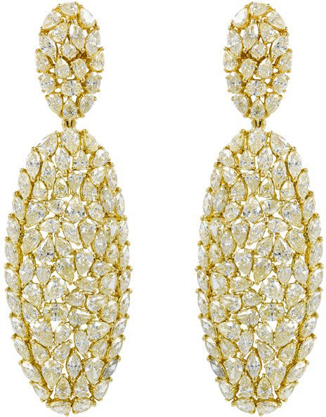 Etho Maria Yellow Diamond Vibrant Drop Earrings