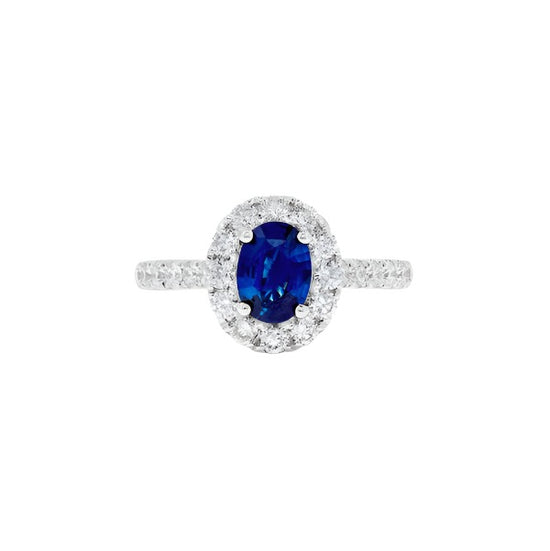Oval Cut Sapphire Ring