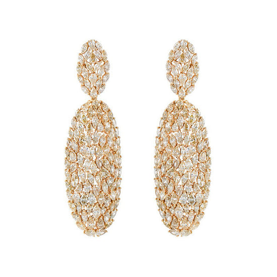 Etho Maria Brown Diamond Vibrant Drop Earrings